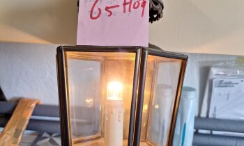 Koper messing wand lantaarn 65cm hoog