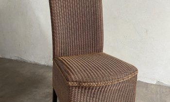 Eetkamer stoelen (4x)- Natuurlijk Rattan, in goede staat!