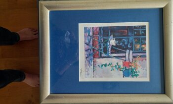 klein schilderij franse bistro