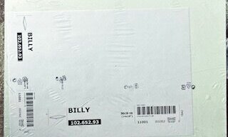 8 x Billy boekenplank 36x26cm
