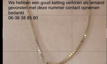 Goud ketting met hangertje