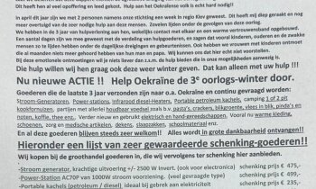 Warme kleding, schoenen, dekens, slaapzakken voor Oekra&iuml;ne