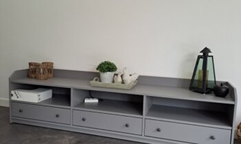Ikea Hauga tv meubel grijs (nieuw)