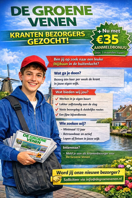 Krantenbezorger De Groene Venen Mijdrecht (AANMELDBONUS!)