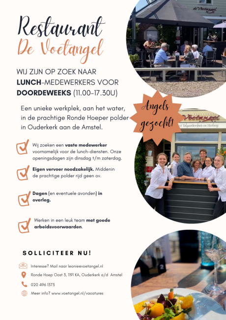 Lunch-medewerkers voor doordeweeks